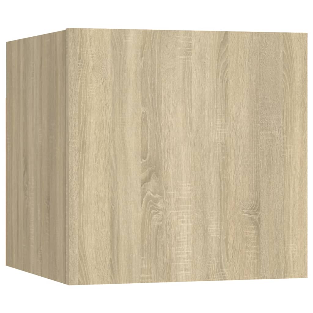 Ensemble de meubles TV 8 pièces en bois chêne Sonoma