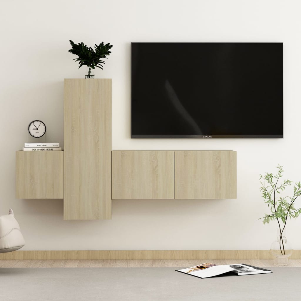 Ensemble de meubles TV 5 pièces en bois