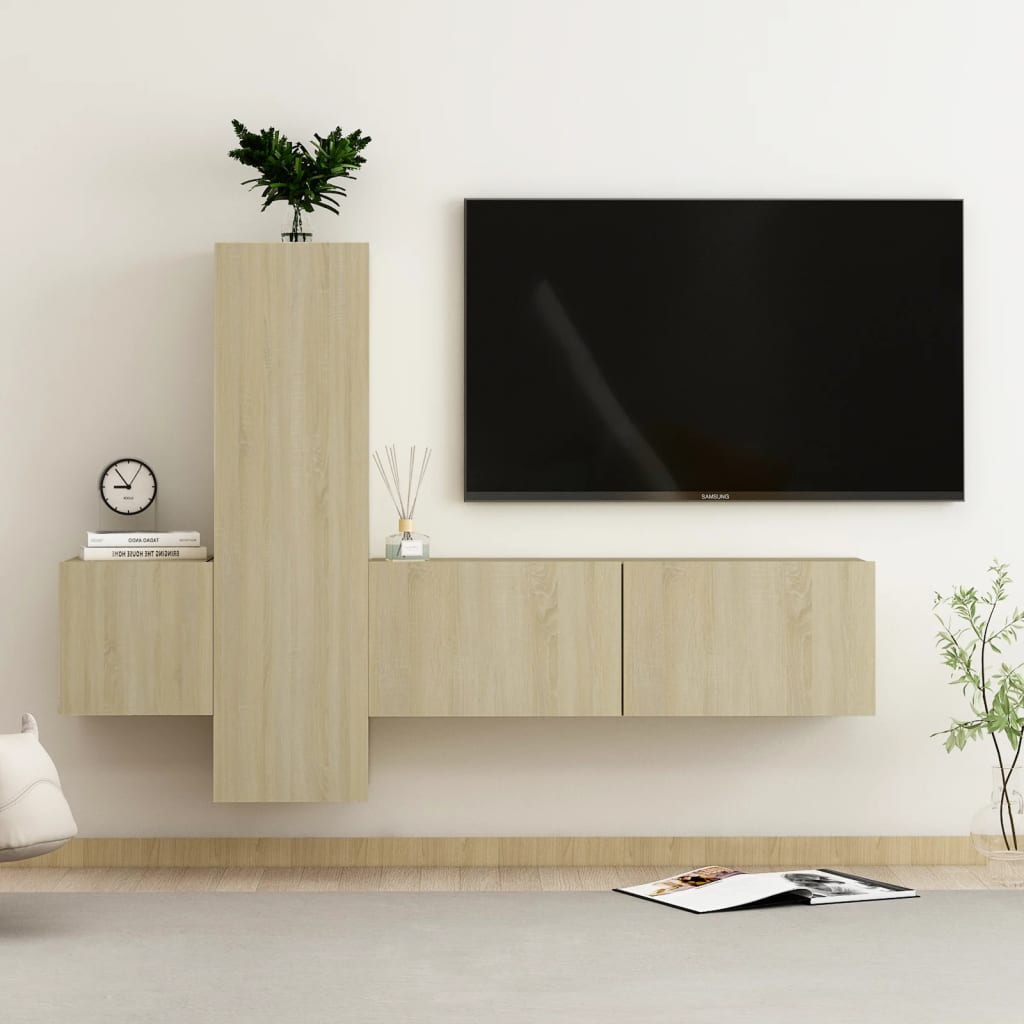 Ensemble de meubles TV 5 pièces en bois