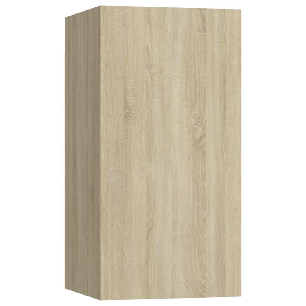 Ensemble meuble TV 3 pièces en bois couleur chêne