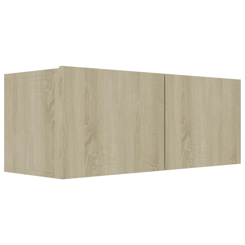 Ensemble meuble TV 3 pièces en bois couleur chêne