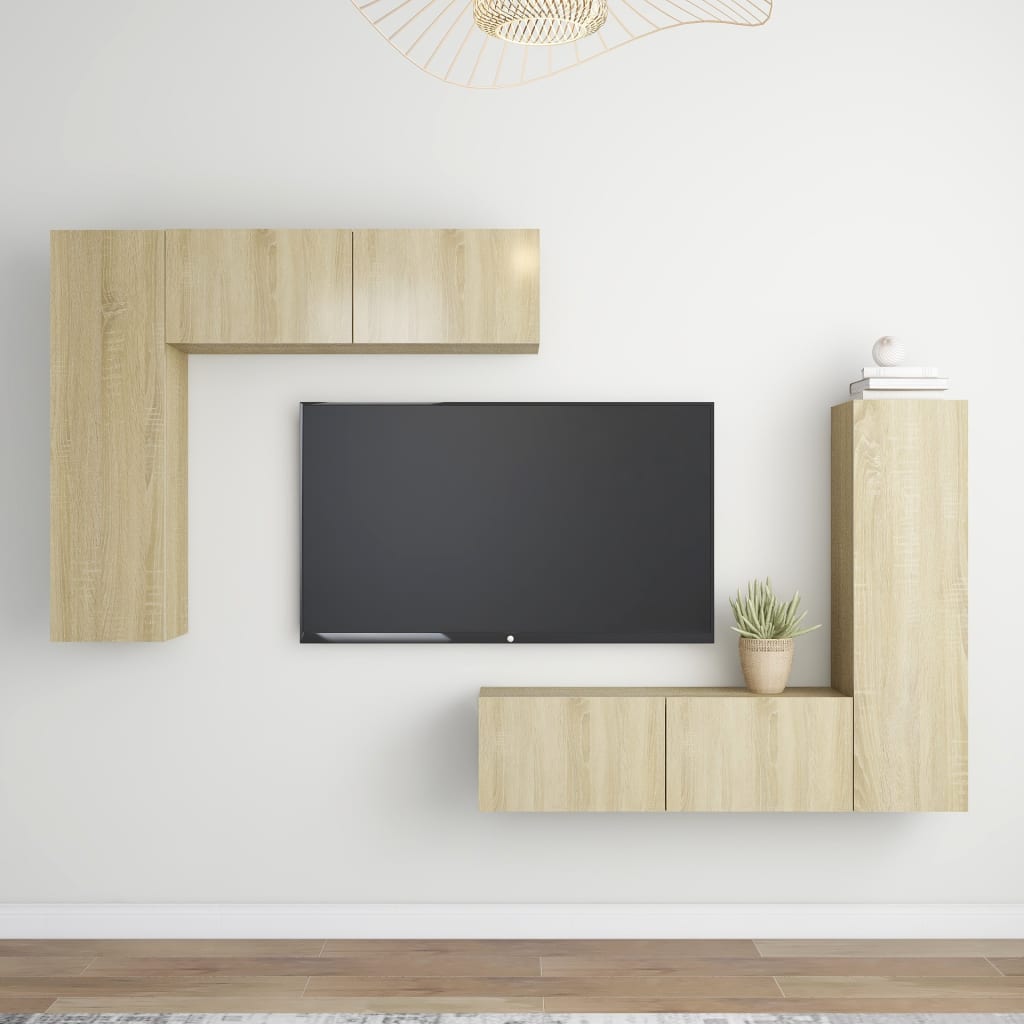 Ensemble de meubles TV 4 pièces en bois