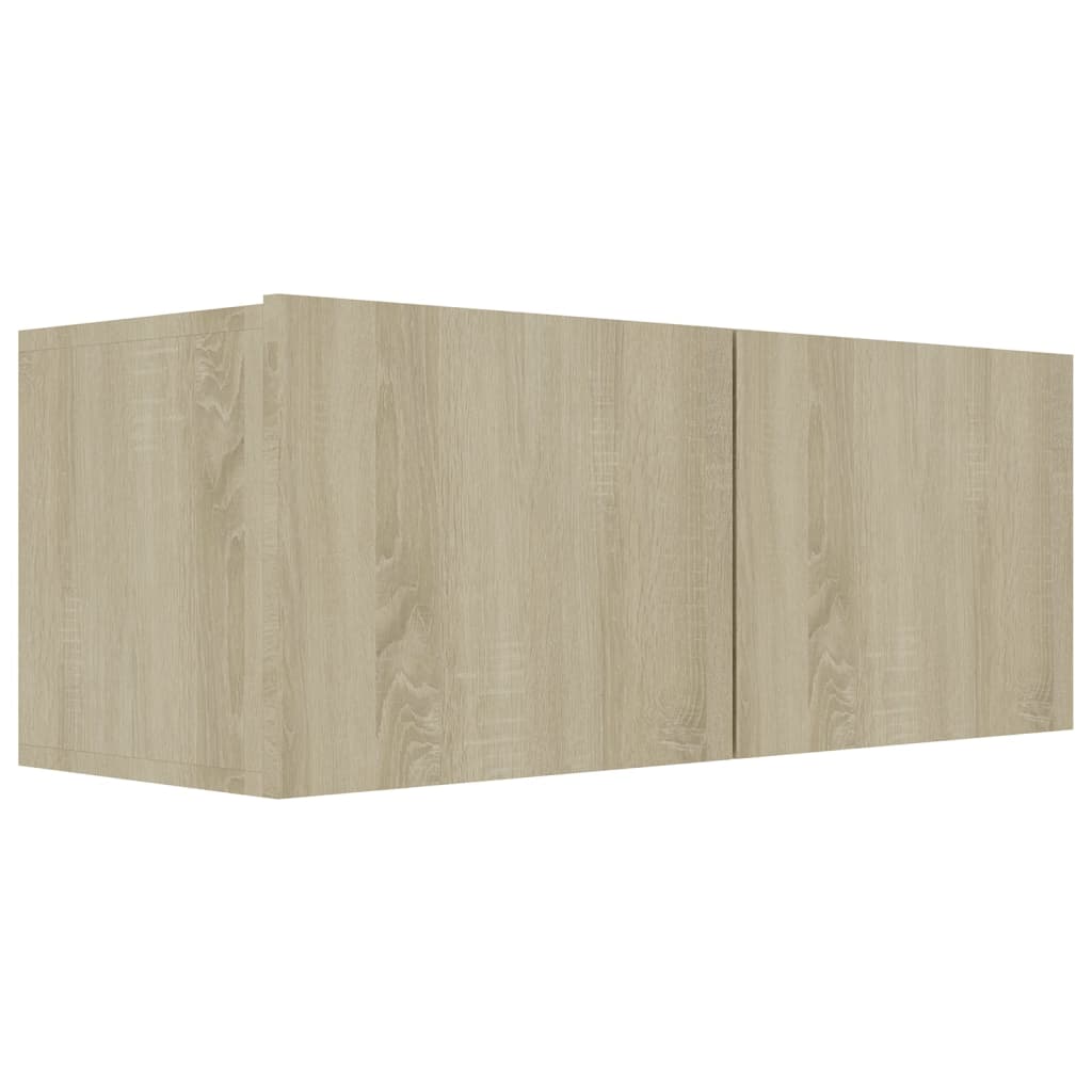 Ensemble de meubles TV 7 pièces en bois chêne Sonoma