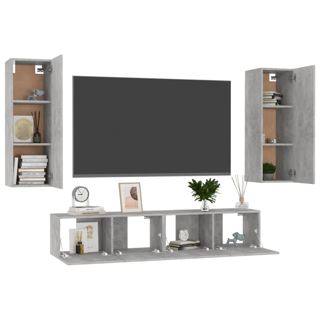 Ensemble de meubles TV 5 pièces en bois