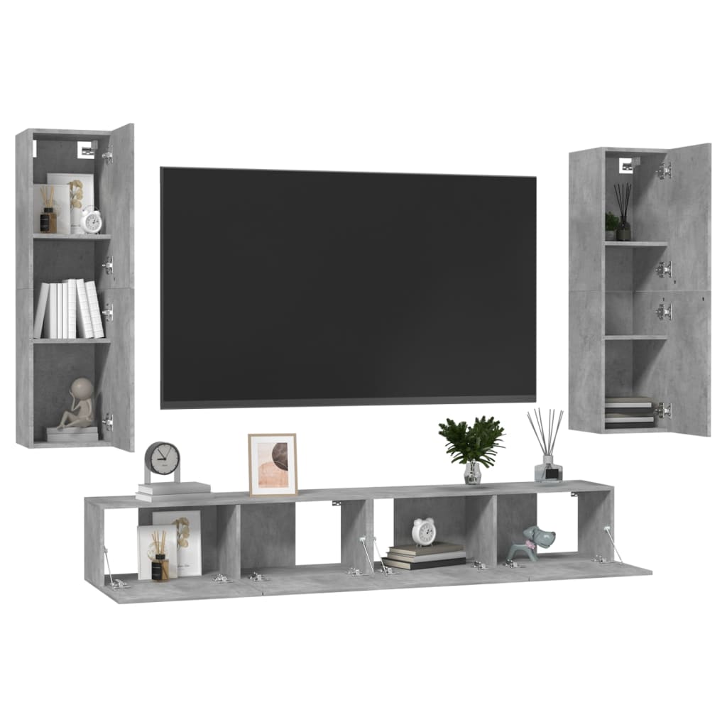 Ensemble de meubles TV 5 pièces en bois