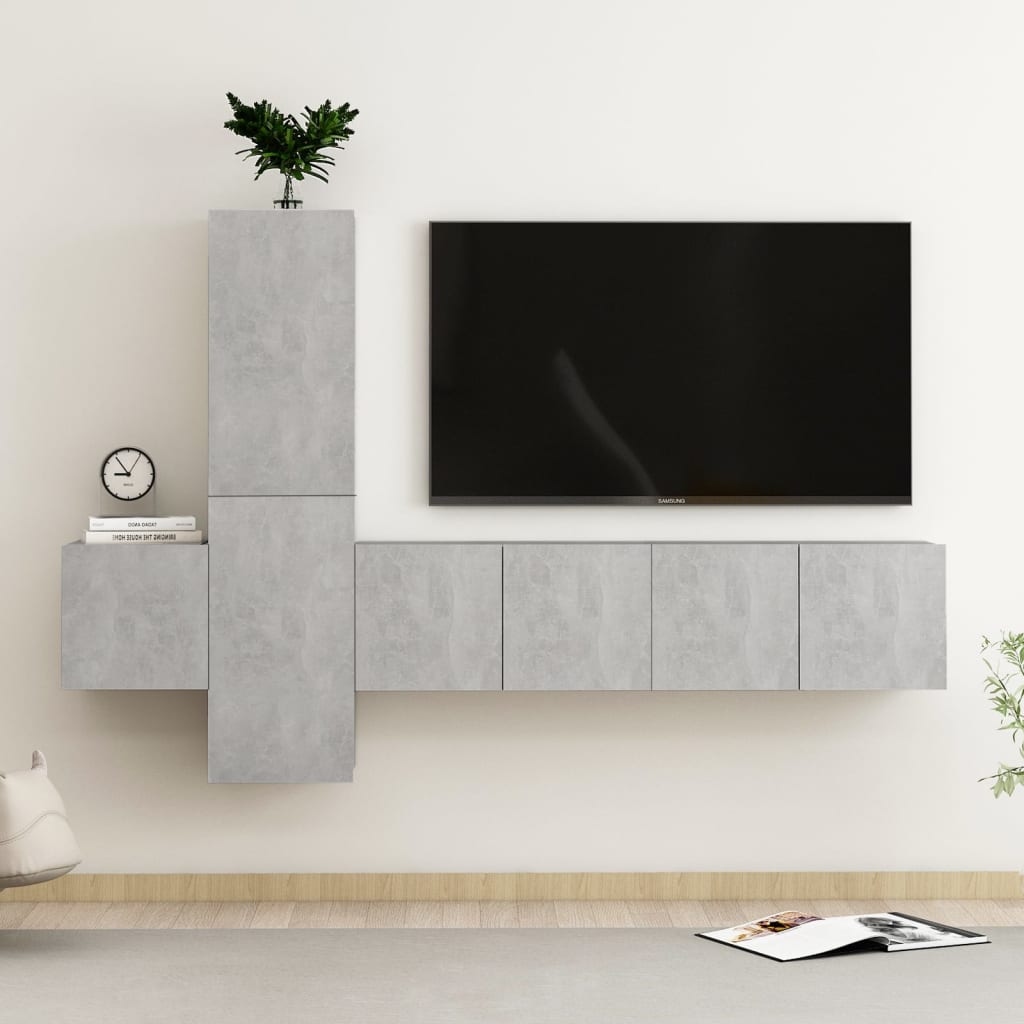 Ensemble de meubles TV 5 pièces en bois