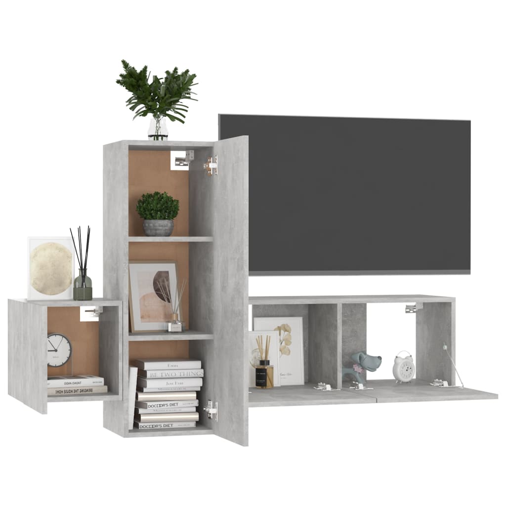 Ensemble de meubles TV 5 pièces en bois