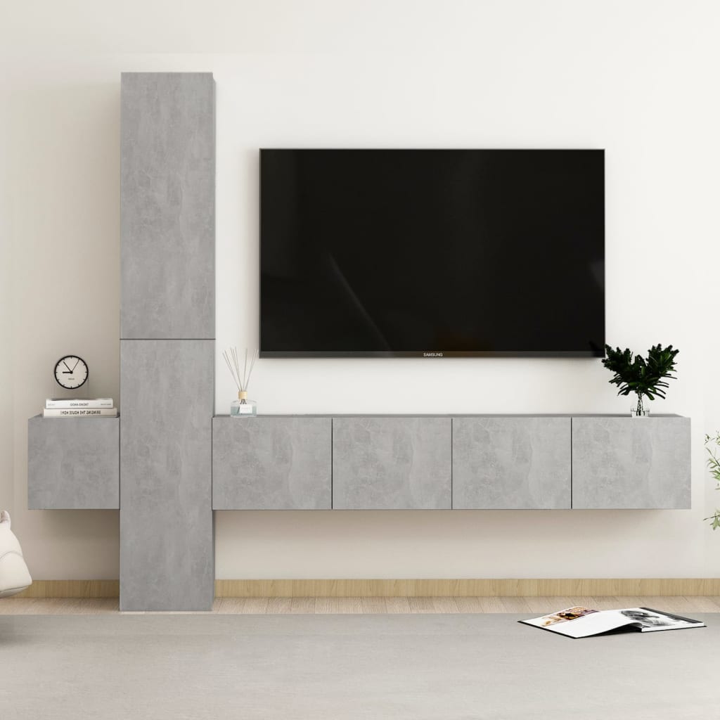 Ensemble de meubles TV 5 pièces en bois