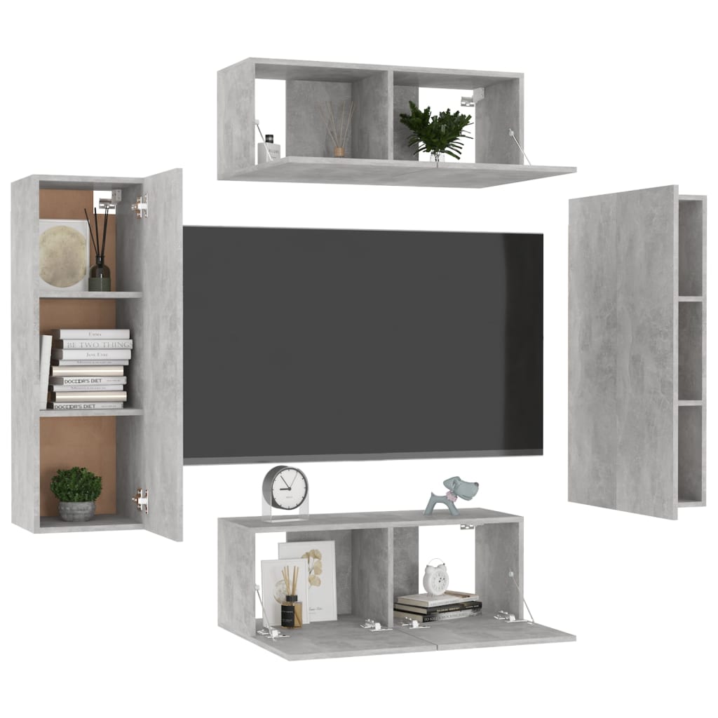 Ensemble de meubles TV 10 pièces en bois