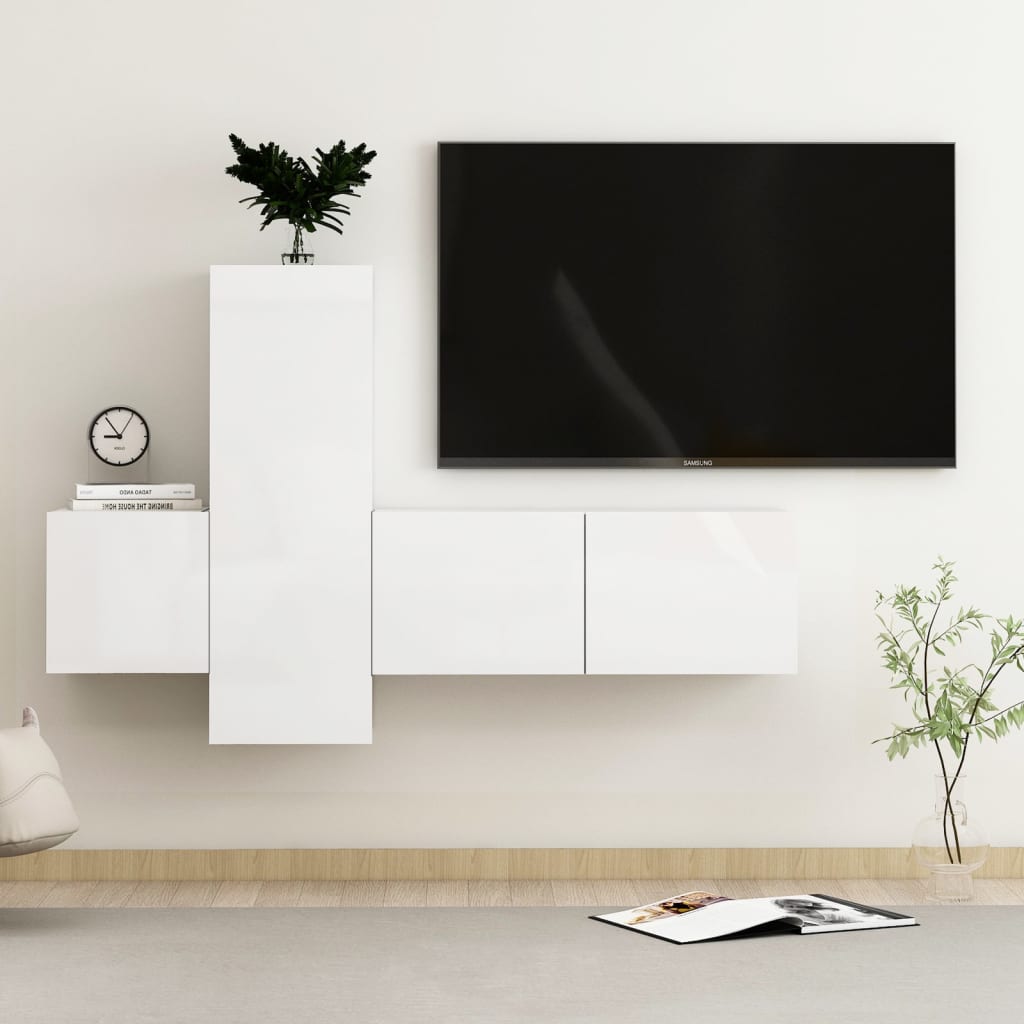 Ensemble de meubles TV 5 pièces en bois