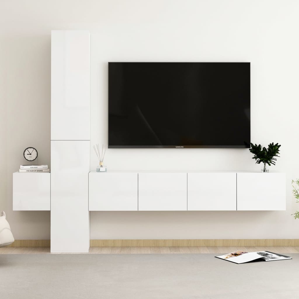 Ensemble de meubles TV 5 pièces en bois