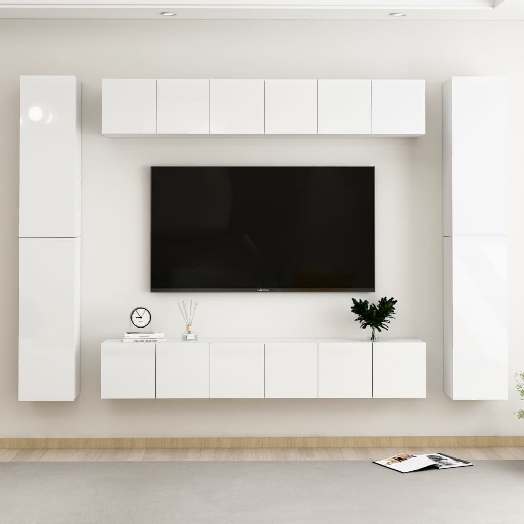 Ensemble de meubles TV 4 pièces en bois