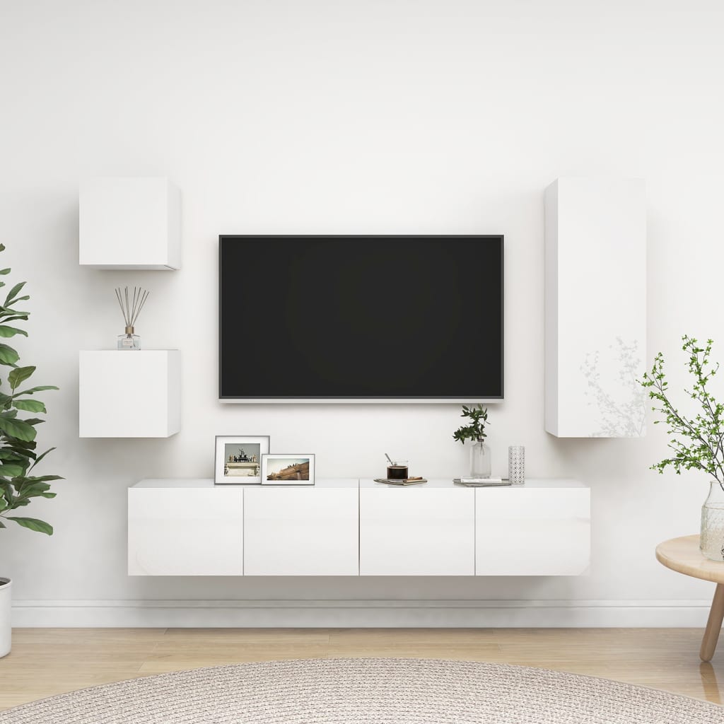 Ensemble de meubles TV 5 pièces en bois