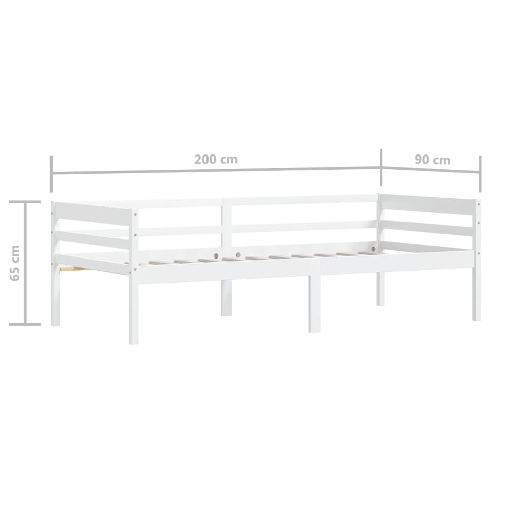 Bedframe massief grenenhout 90x200 cm