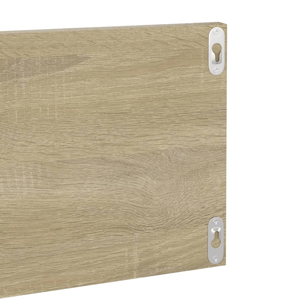 Wandschappen 4 st 80x11,5x18 cm bewerkt hout