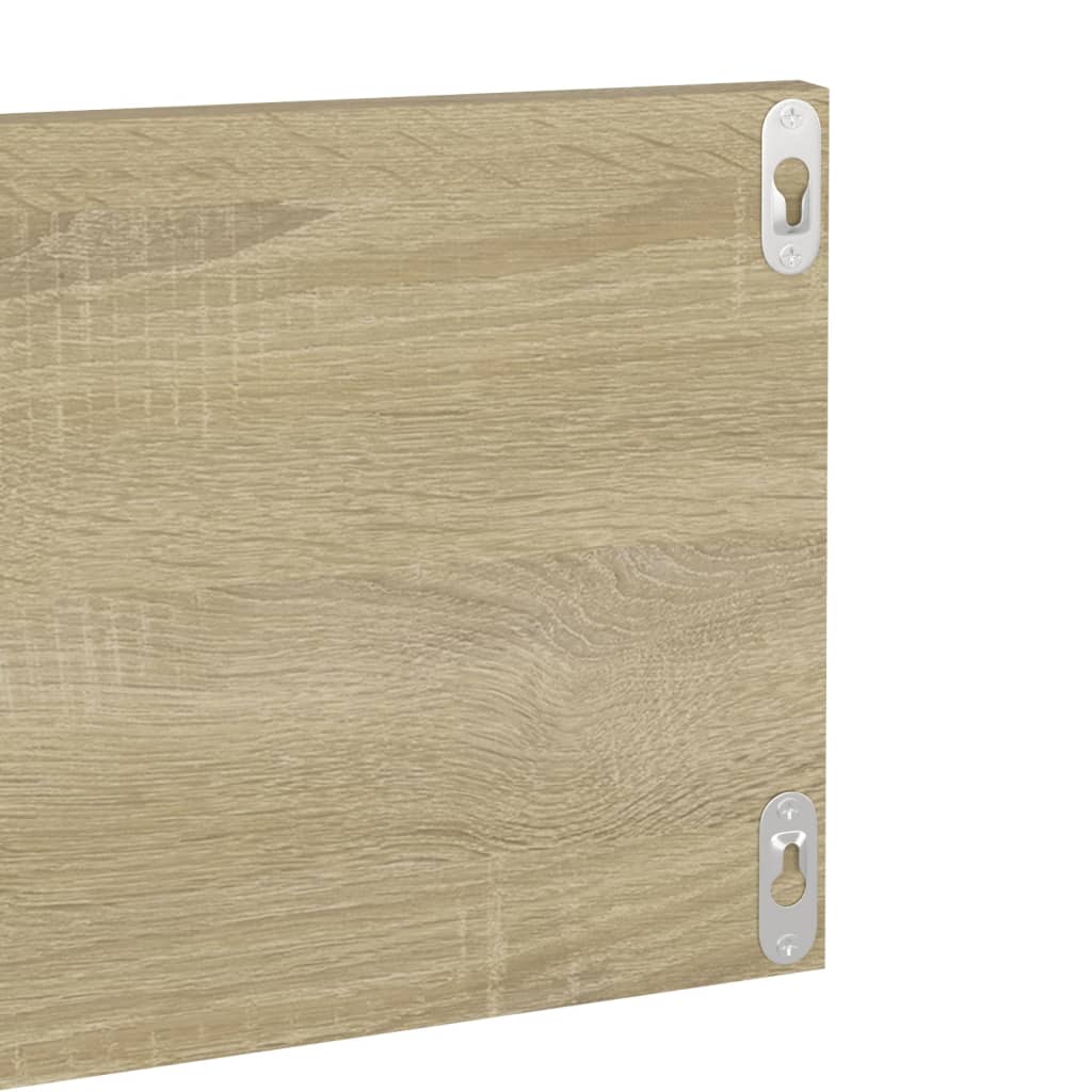 Wandschappen 4 st 80x11,5x18 cm bewerkt hout