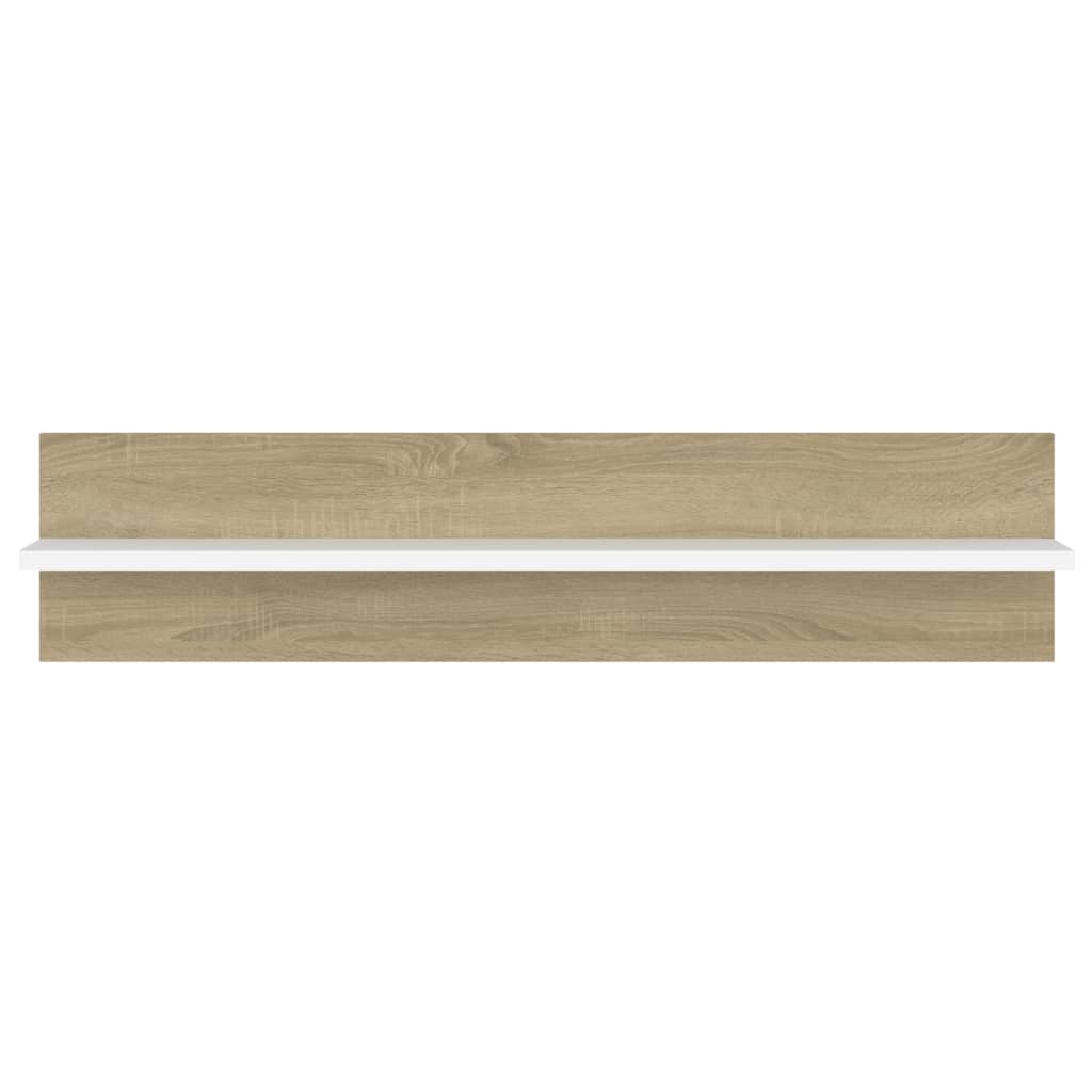 Wandschappen 4 st 80x11,5x18 cm bewerkt hout