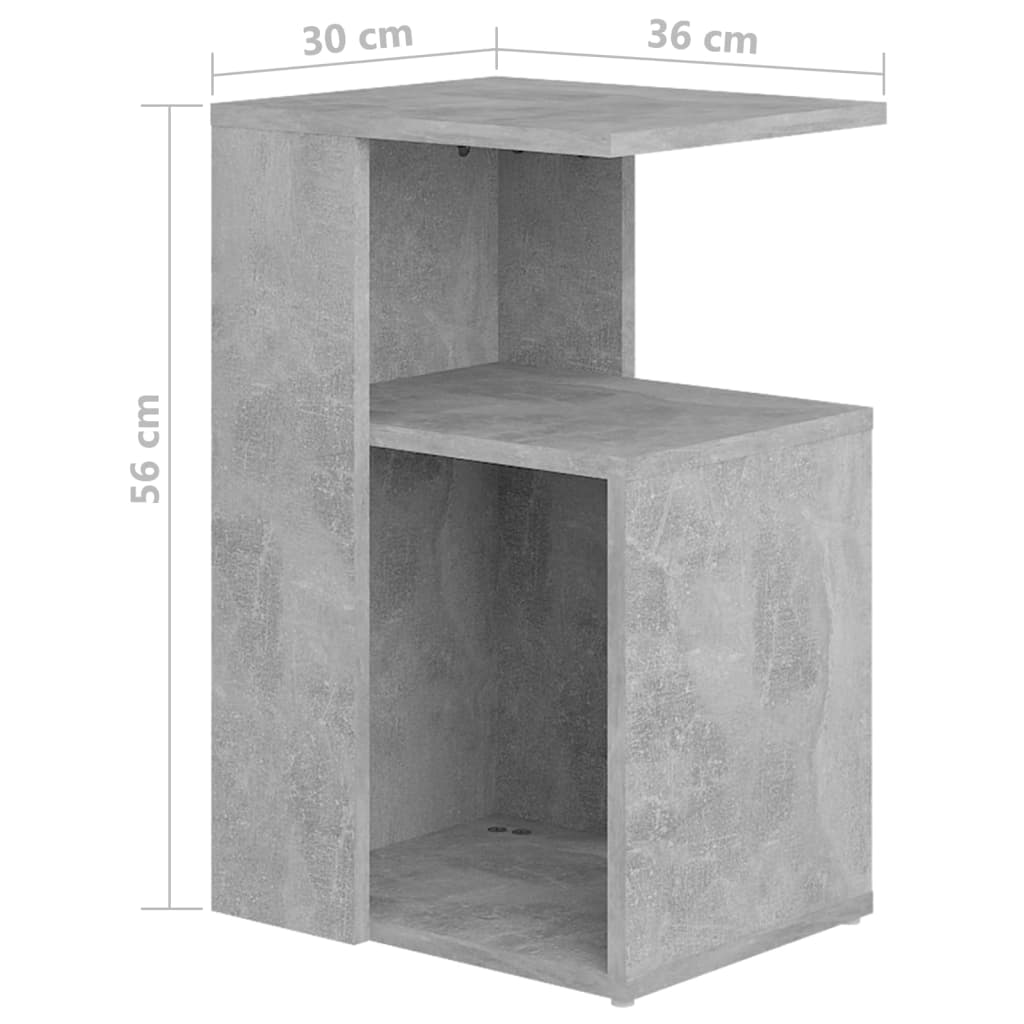 Bijzettafel 36x30x56 cm bewerkt hout