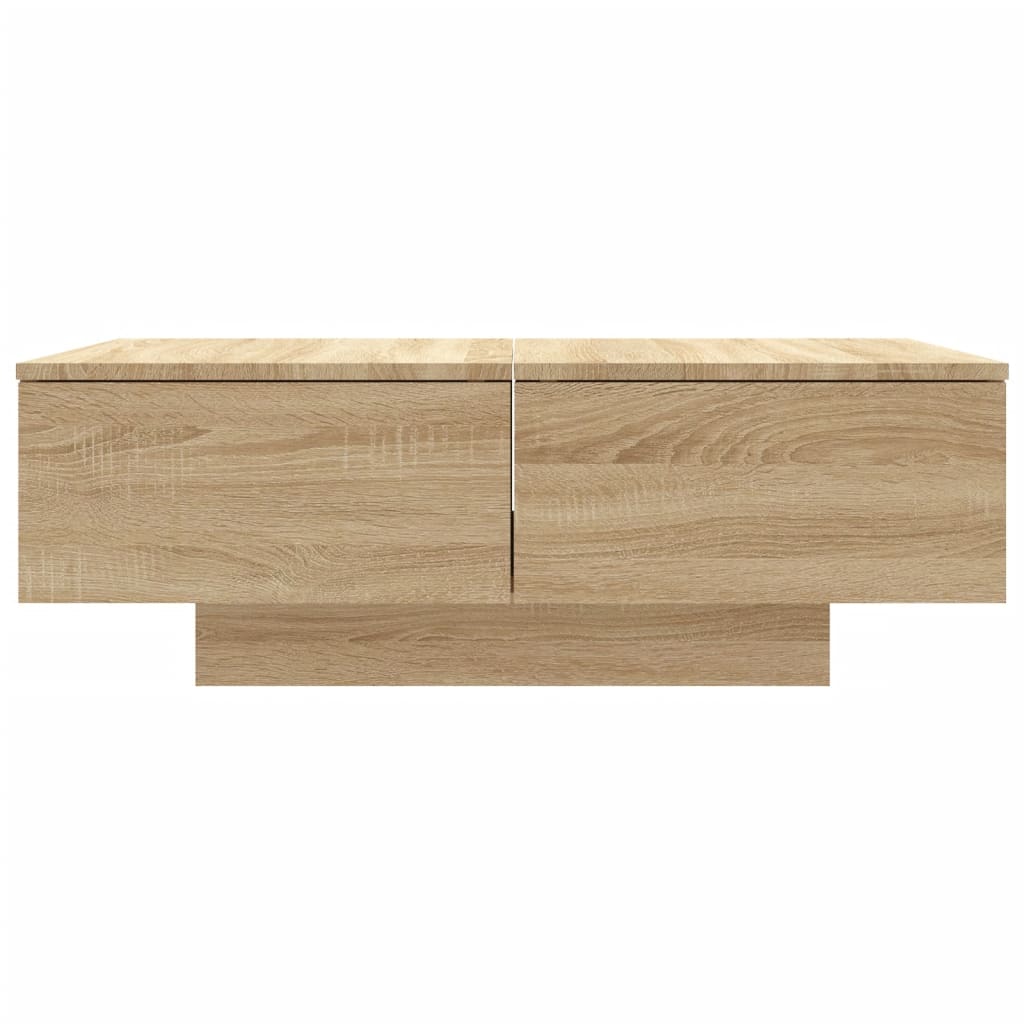 Salontafel 90x60x31 cm bewerkt hout