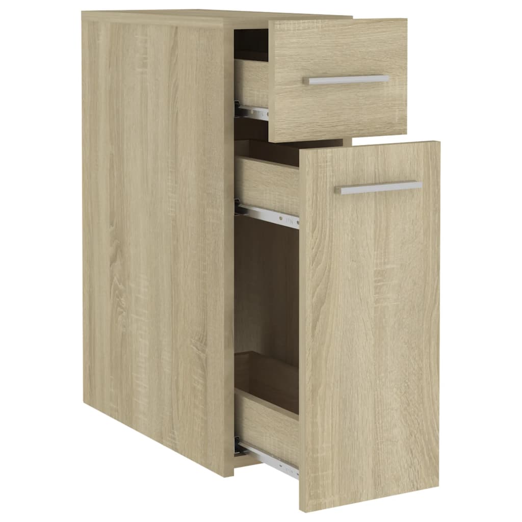 Apothekerskast 20x45,5x60 cm bewerkt hout eikenkleurig