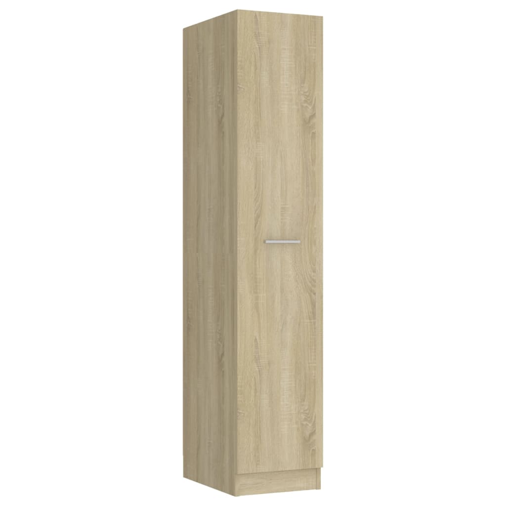 Apothekerskast 30x42,5x150 cm bewerkt hout