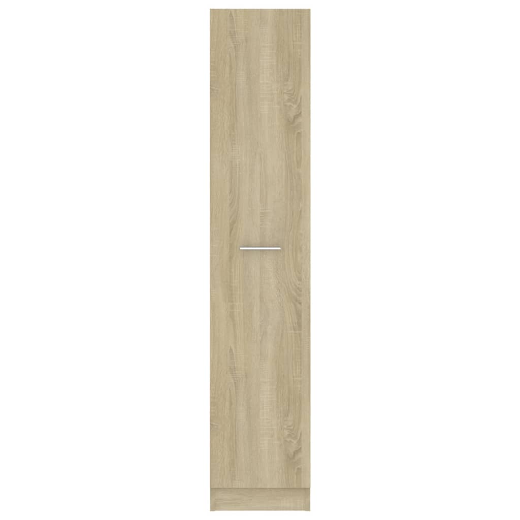 Apothekerskast 30x42,5x150 cm bewerkt hout