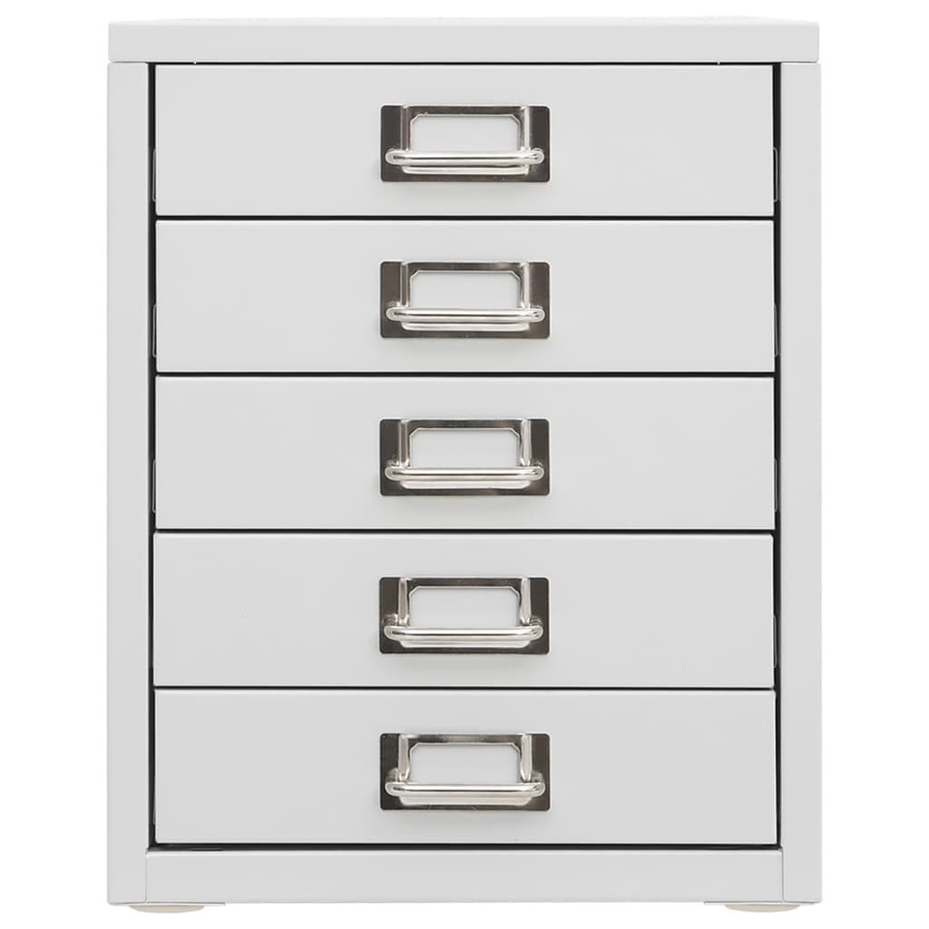 Armoire de bureau 28x35x35 cm métal gris