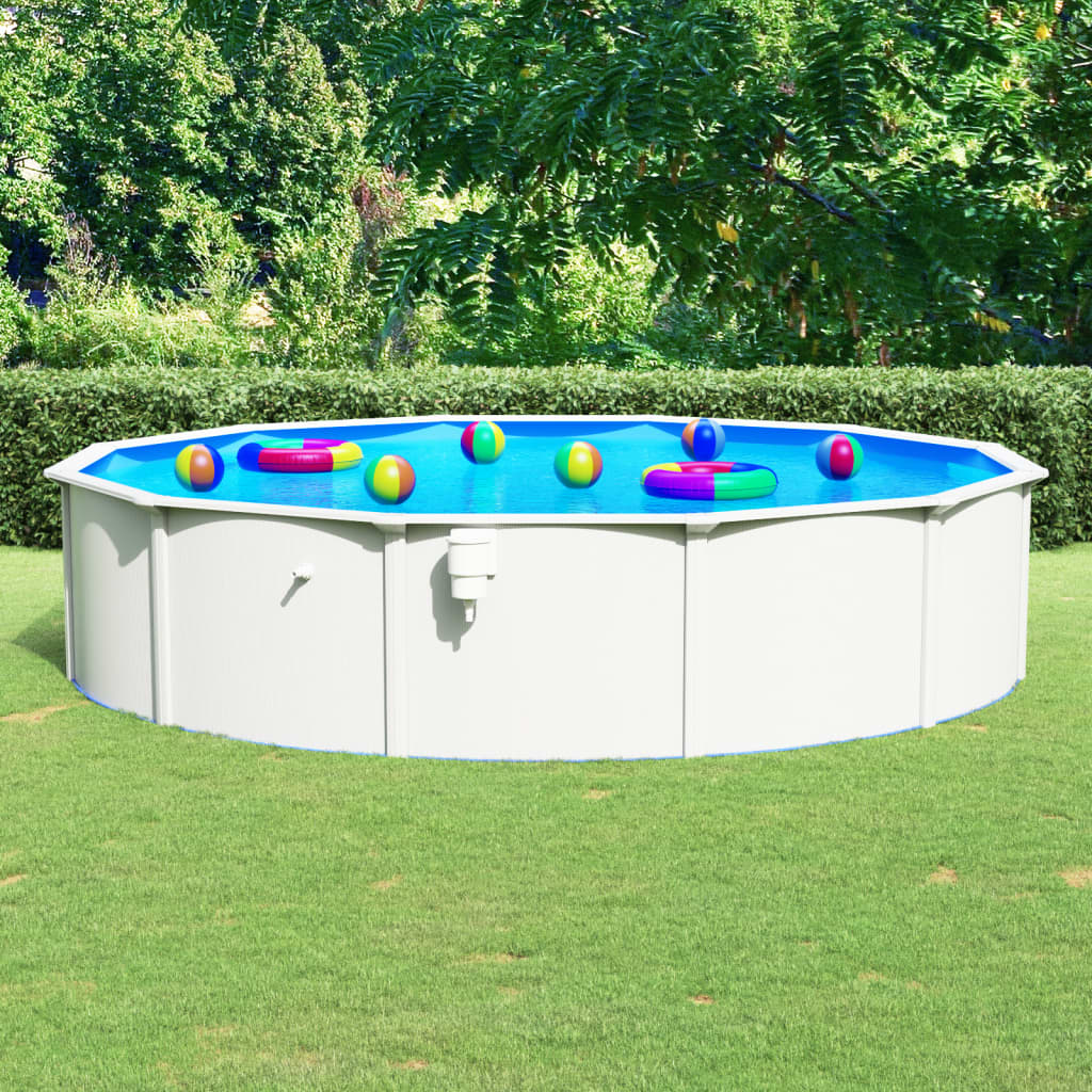 Piscine avec échelle de sécurité 460x120 cm