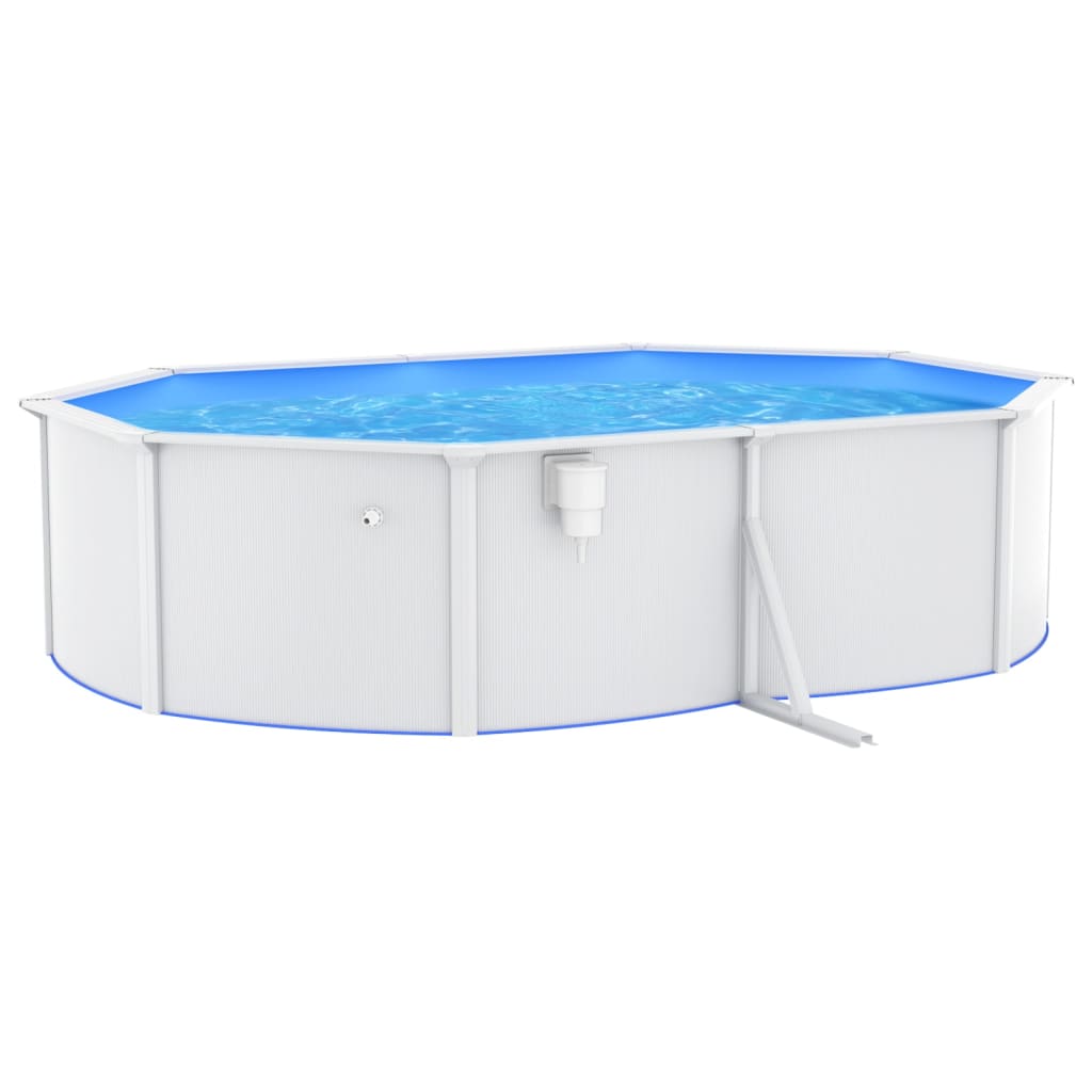 Piscine avec pompe de filtration à sable et échelle 610x360x120 cm