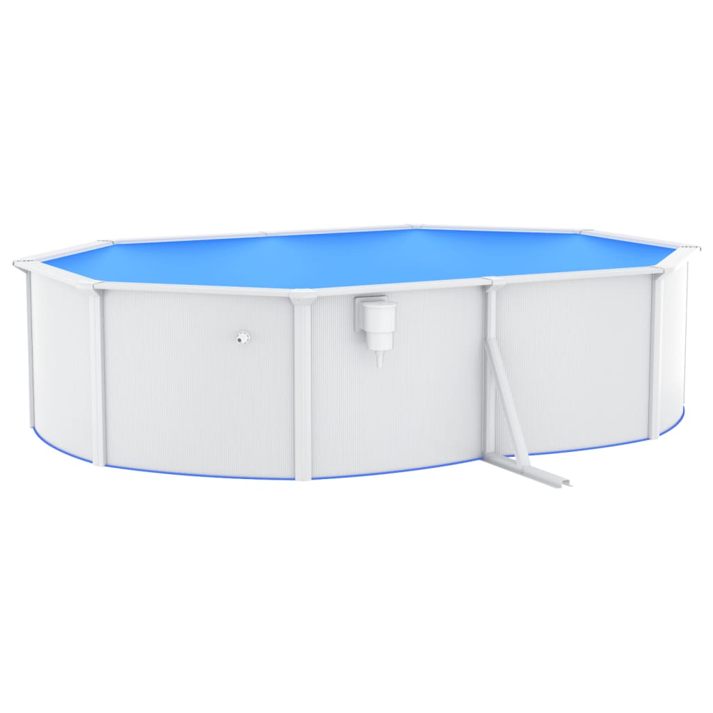 Piscine avec pompe de filtration à sable et échelle 610x360x120 cm