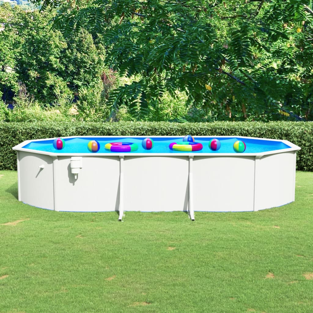 Piscine avec pompe de filtration à sable et échelle 610x360x120 cm