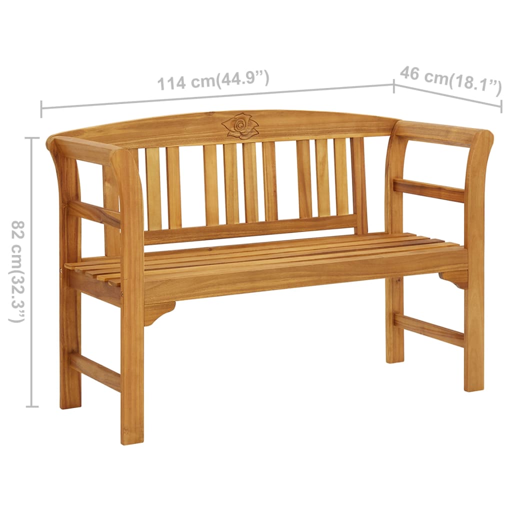 Tuinbank 114 cm massief acaciahout