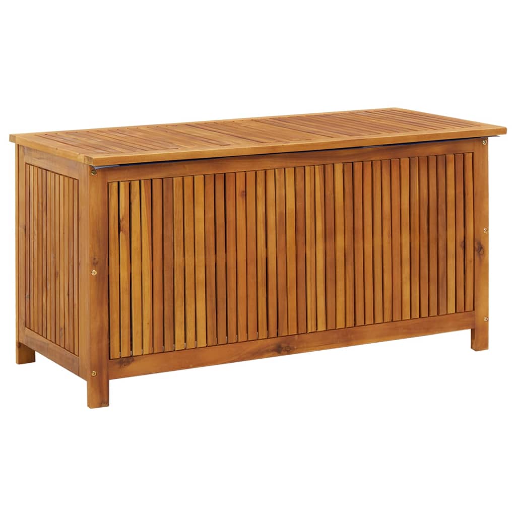 Coffre de jardin 75x75x58 cm en bois d'acacia massif