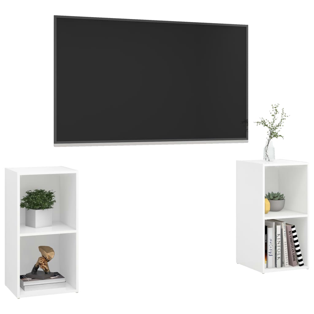 Tv-meubelen 2 st 72x35x36,5 cm bewerkt houtsonoma eikenkleurig