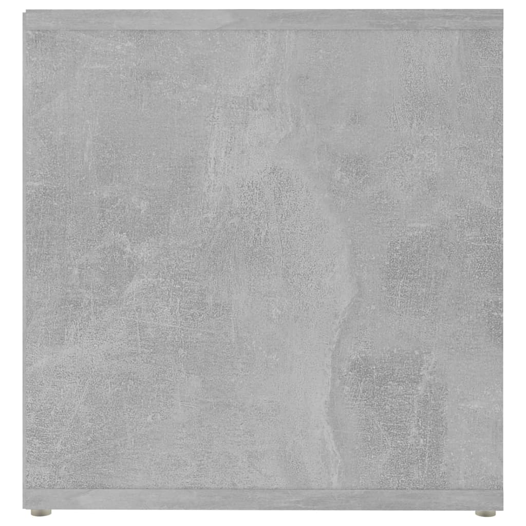 Meuble TV 2 pcs 72x35x36,5 cm fini bois-béton gris