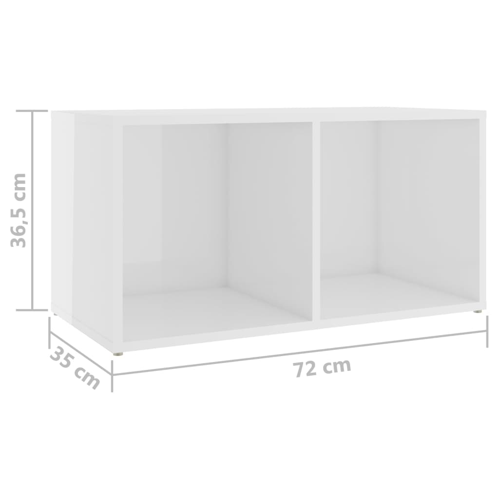 Tv-meubelen 2 st 72x35x36,5 cm bewerkt houtgrijs