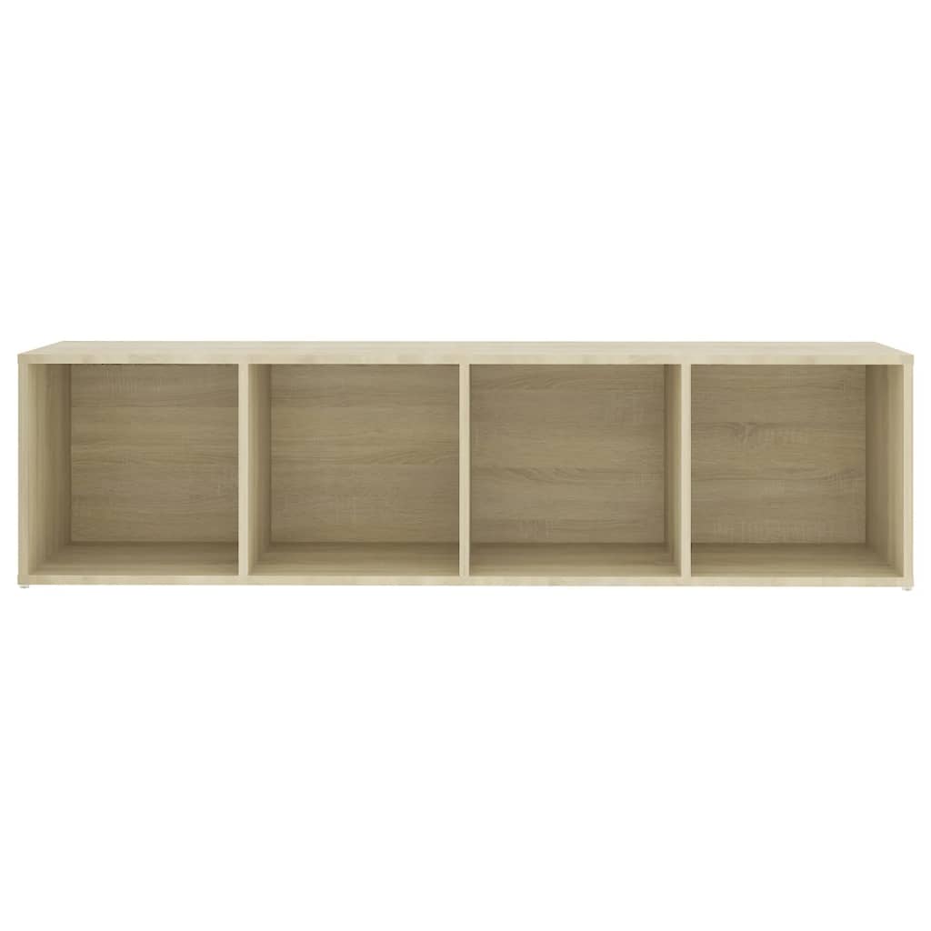 Meuble TV 2 pcs 72x35x36,5 cm fini bois-béton gris