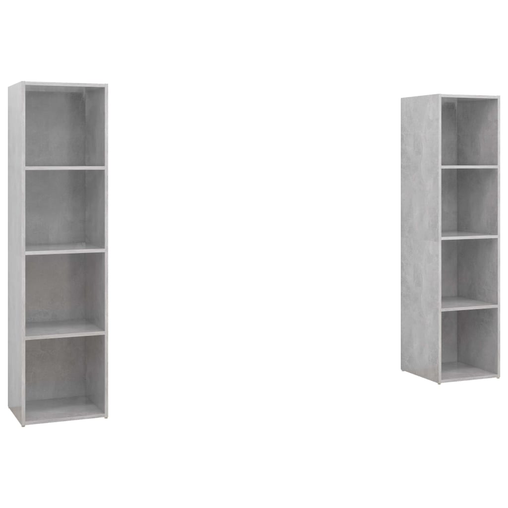 Meuble TV 2 pcs 72x35x36,5 cm bois fini chêne sonoma coloré