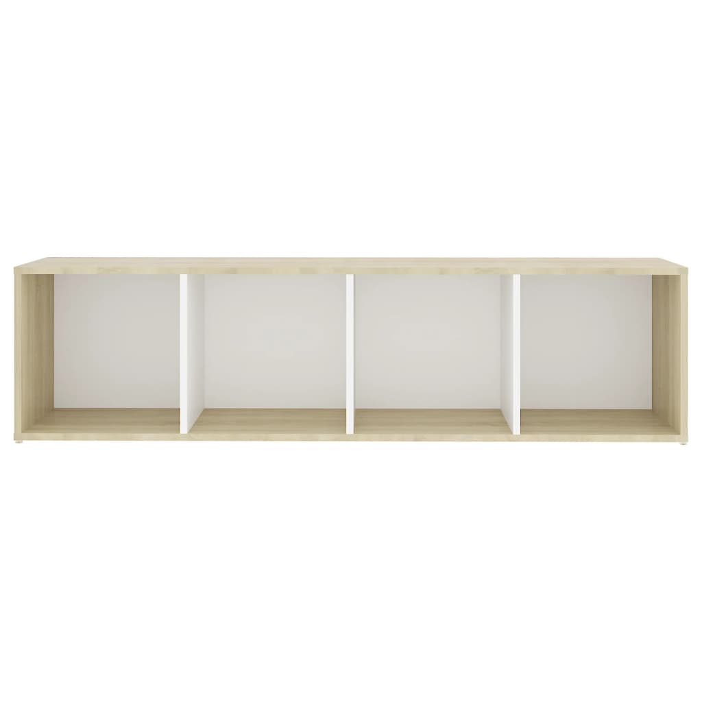 Meuble TV 2 pcs 72x35x36,5 cm bois d'ingénierie