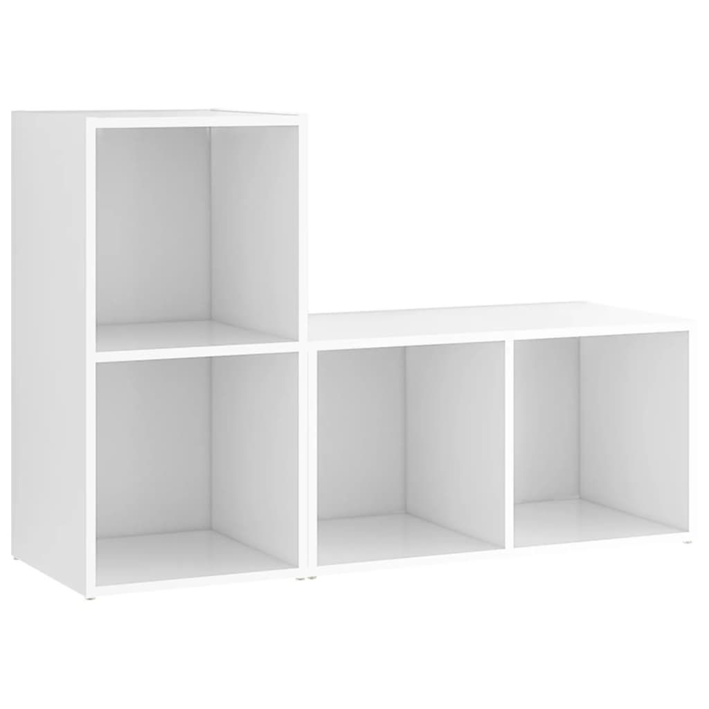 Meuble TV 2 pcs 72x35x36,5 cm bois d'ingénierie