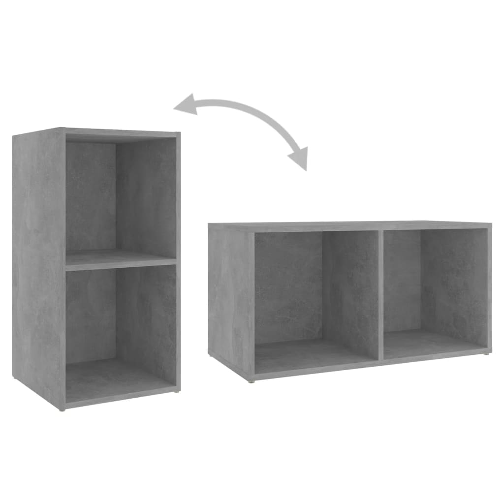 Meuble TV 2 pcs 72x35x36,5 cm bois d'ingénierie