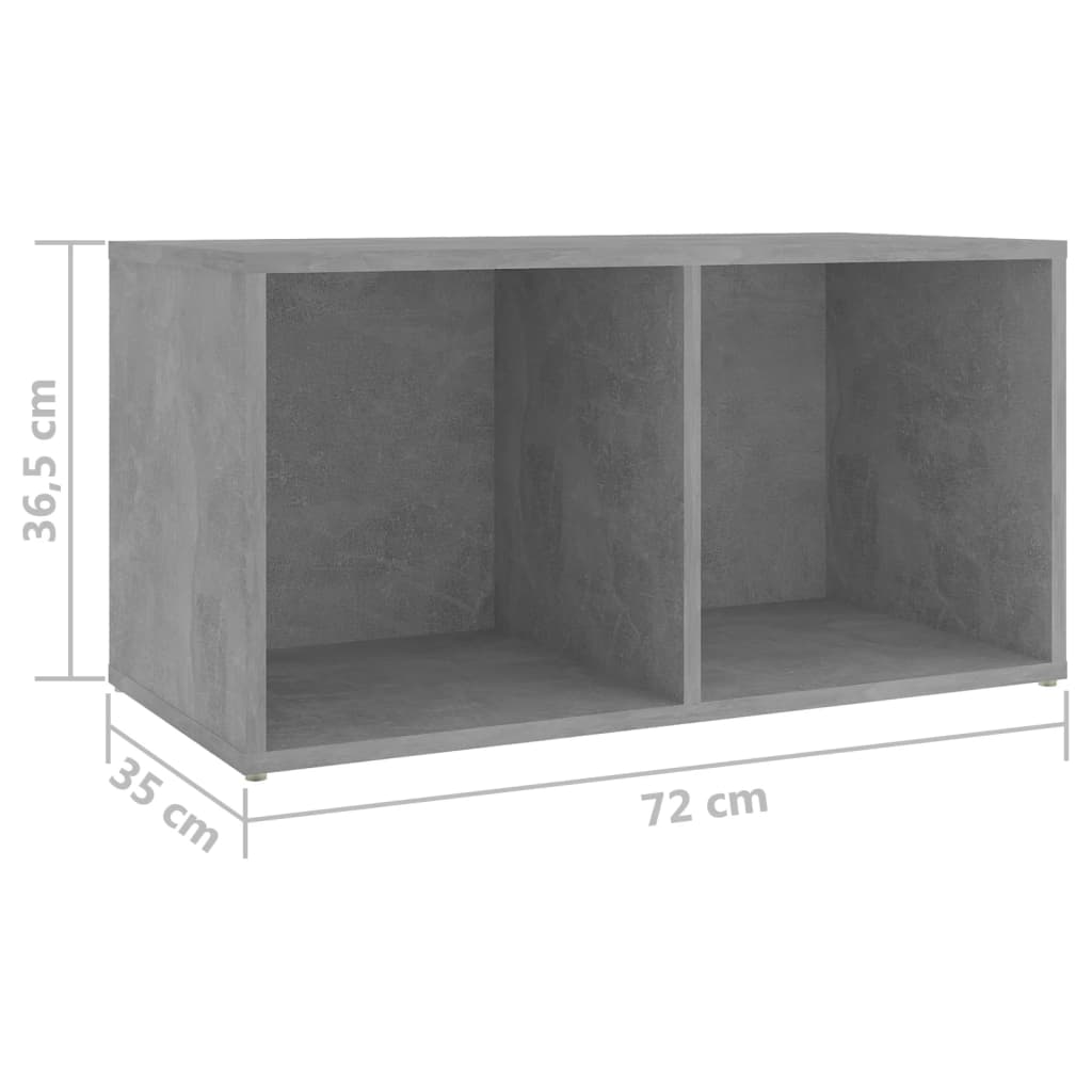 Meuble TV 2 pcs 72x35x36,5 cm bois d'ingénierie