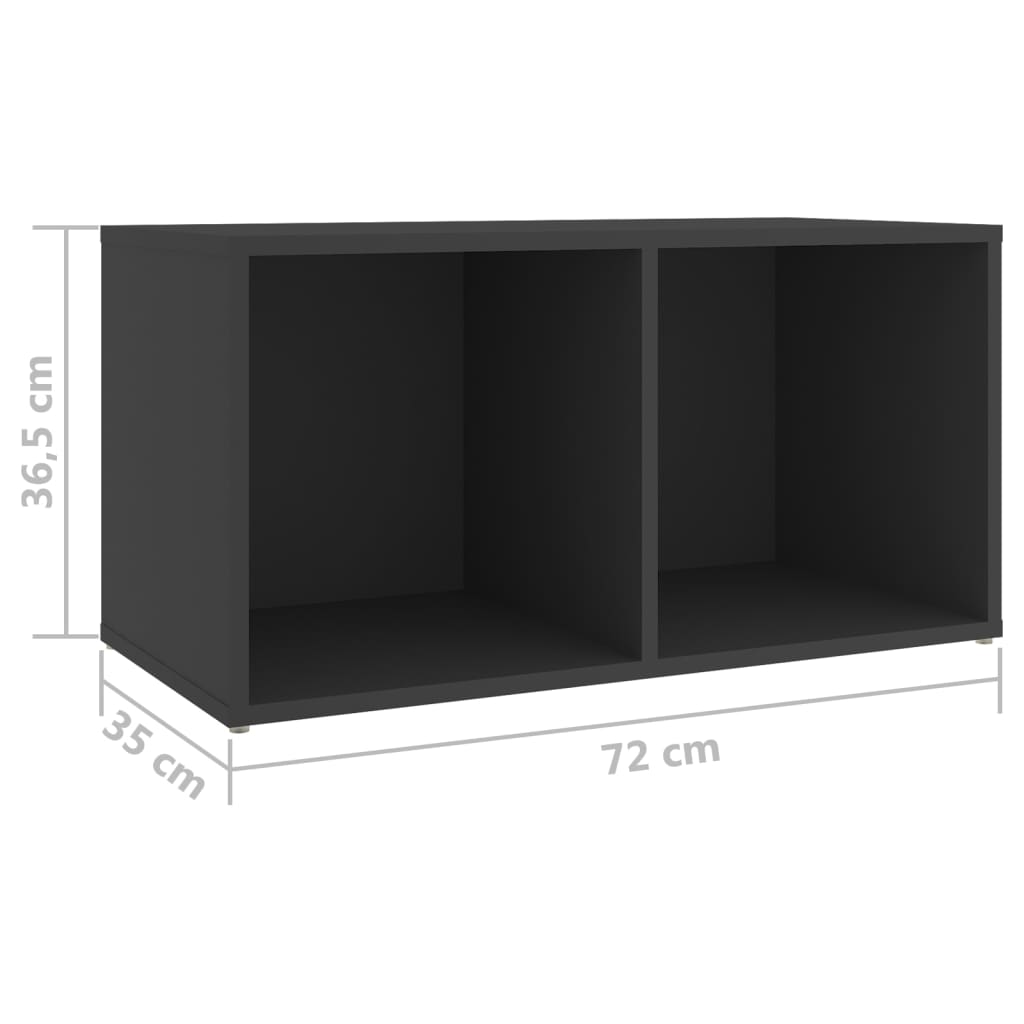 Tv-meubelen 4 st 72x35x36,5 cm bewerkt hout eikenkleurig