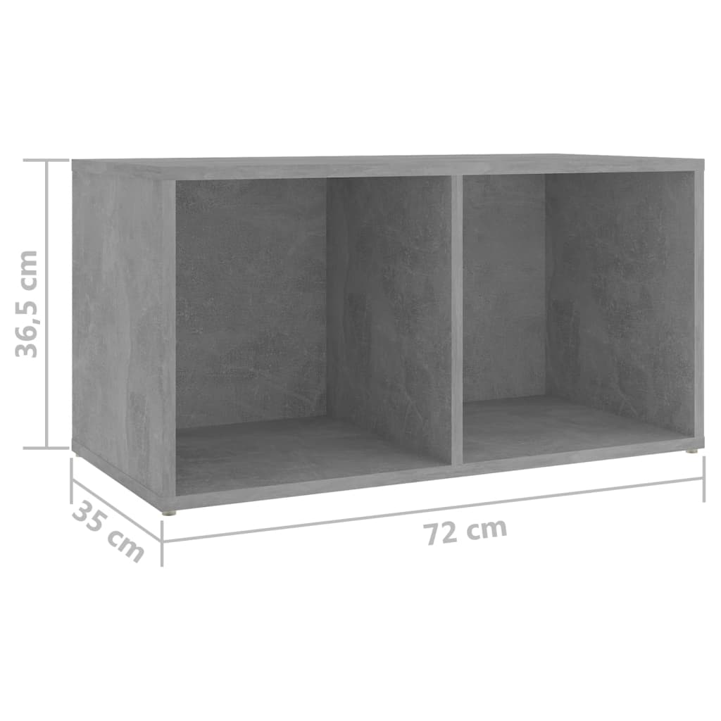 Tv-meubelen 4 st 72x35x36,5 cm bewerkt hout hoogglans wit