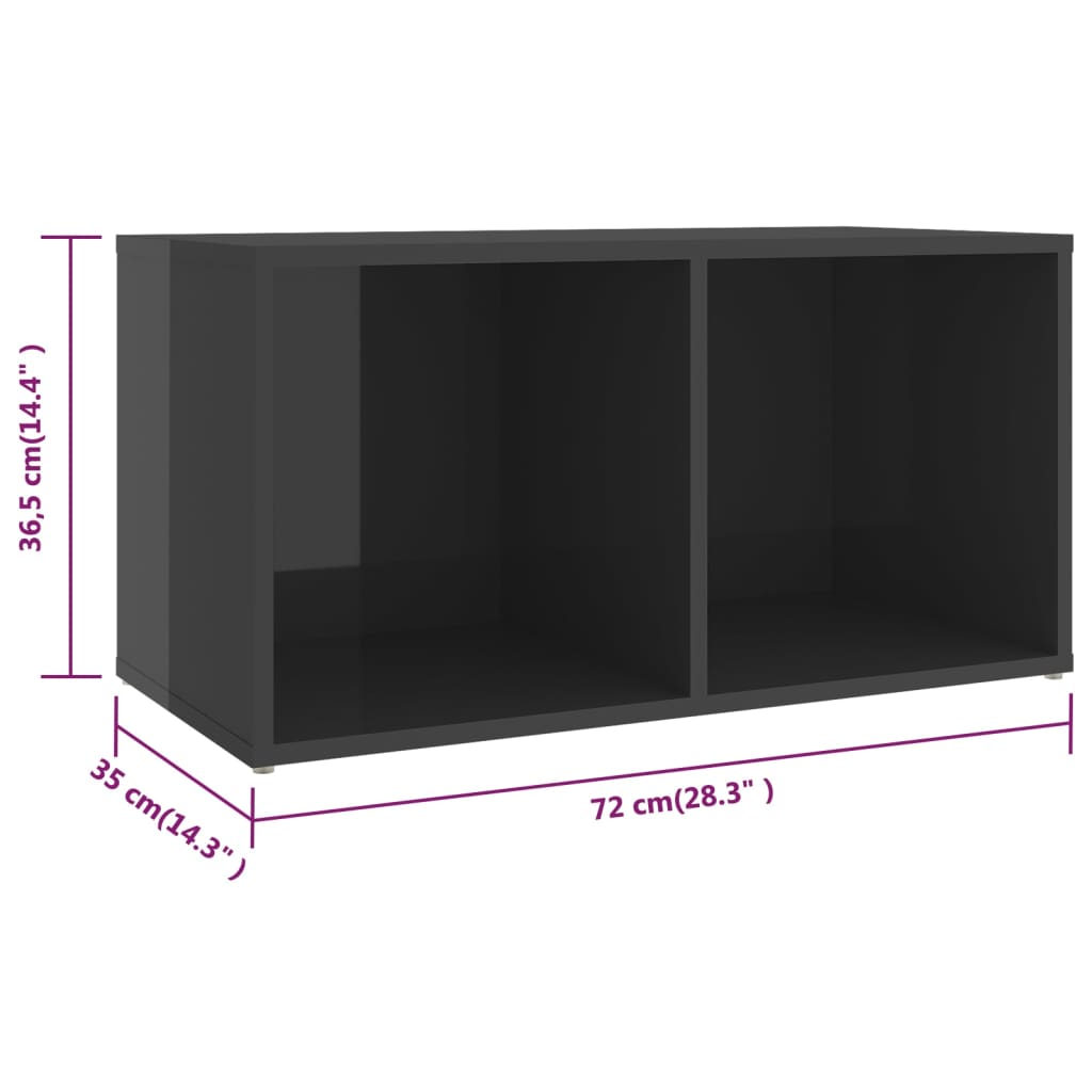 Tv-meubelen 4 st 72x35x36,5 cm bewerkt hout eikenkleurig