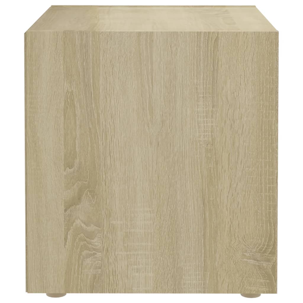 Ensemble meuble TV 3 pièces en bois blanc et chêne Sonoma