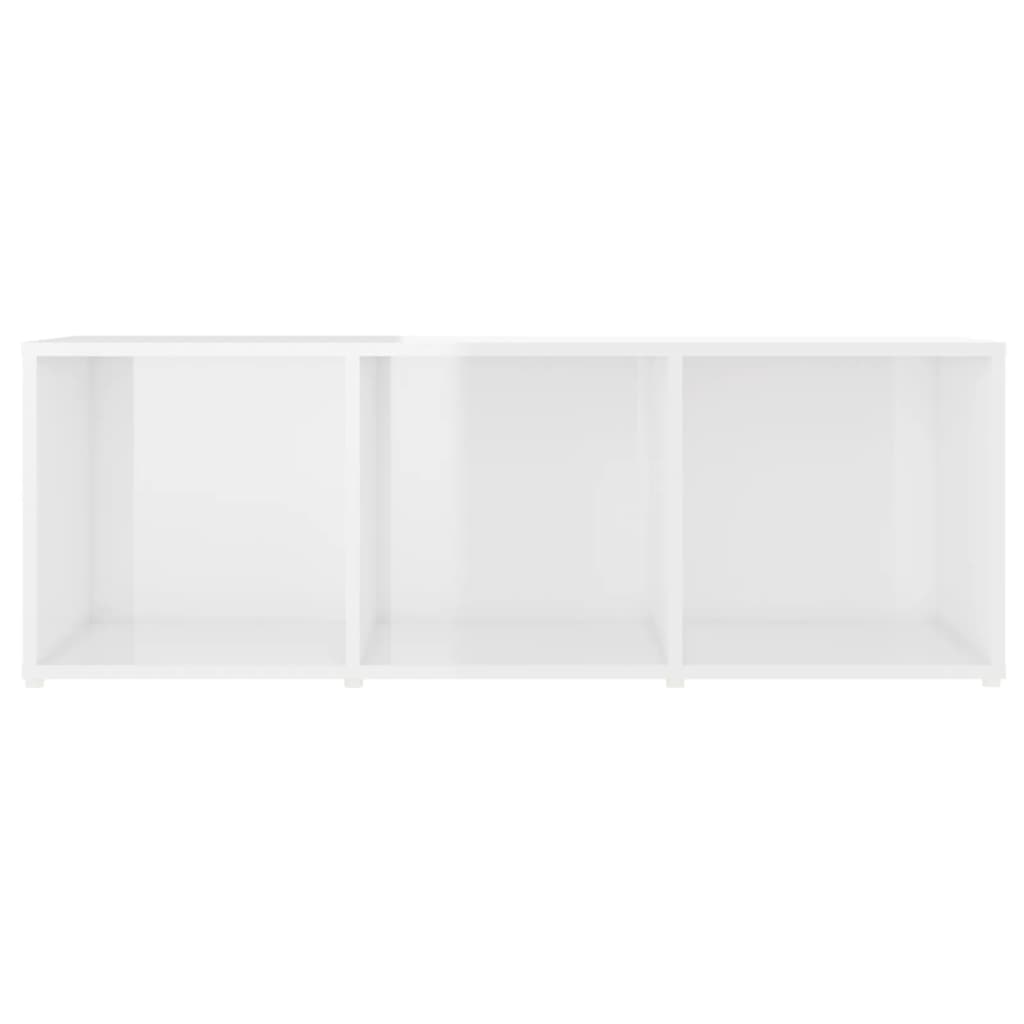 Tv-meubelen 4 st 107x35x37 cm spaanplaat hoogglans grijs