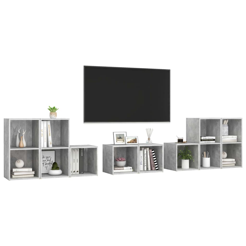 Ensemble de meubles TV 8 pièces en bois