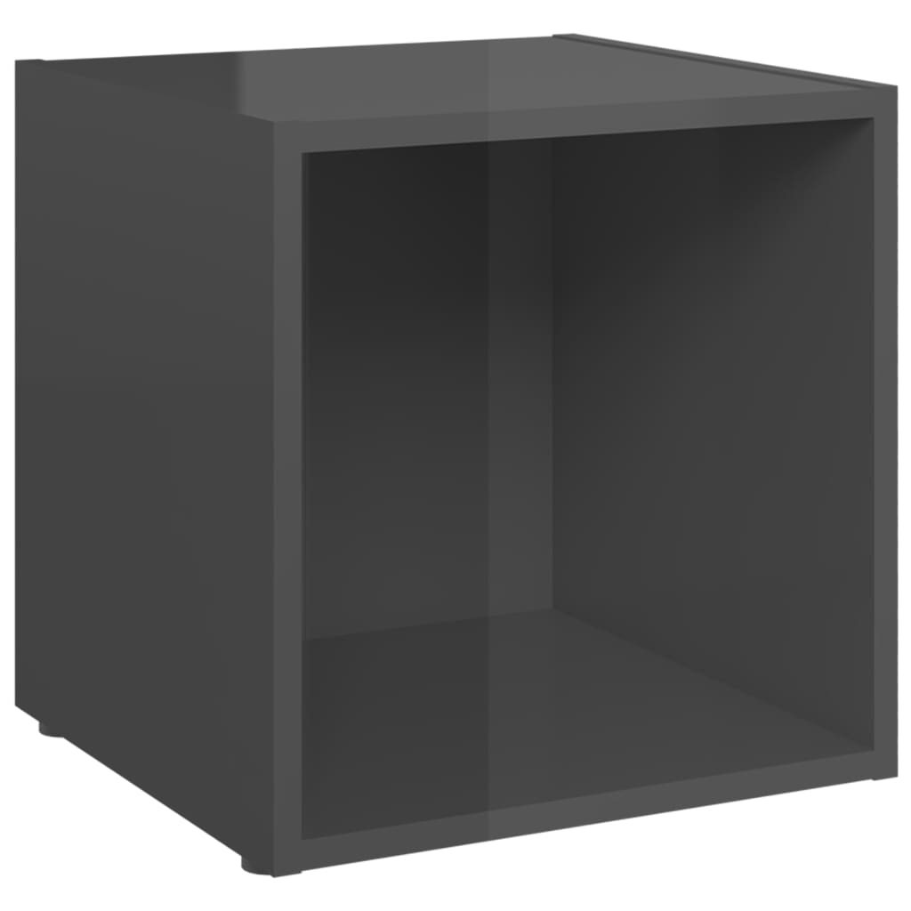 Ensemble meuble TV 4 pièces en bois couleur chêne