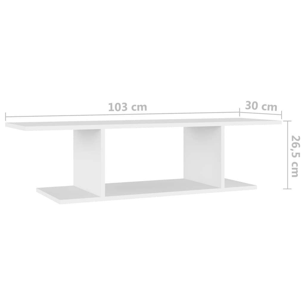 Tv-wandmeubel 103x30x26,5 cm